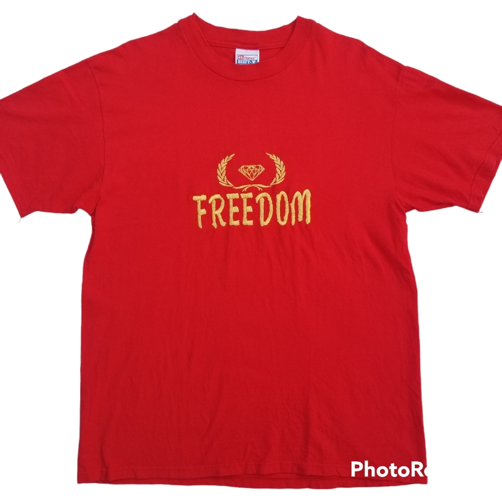 Vintage 'Freedom' Hanes Beefy-Tee
